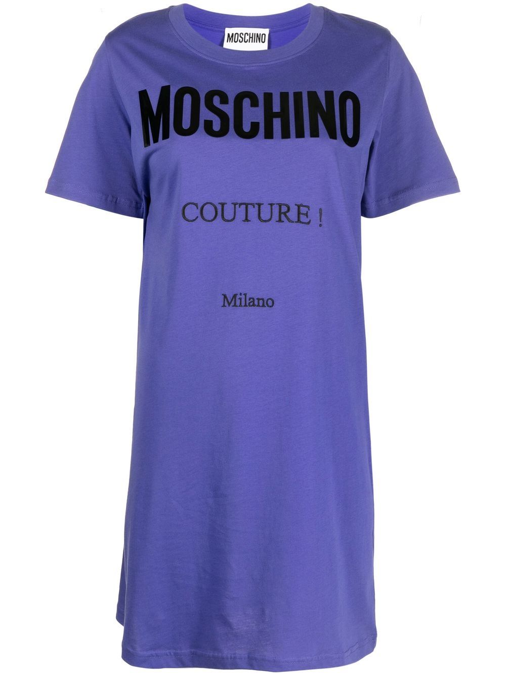 Logo-print T-shirt dress - Pink