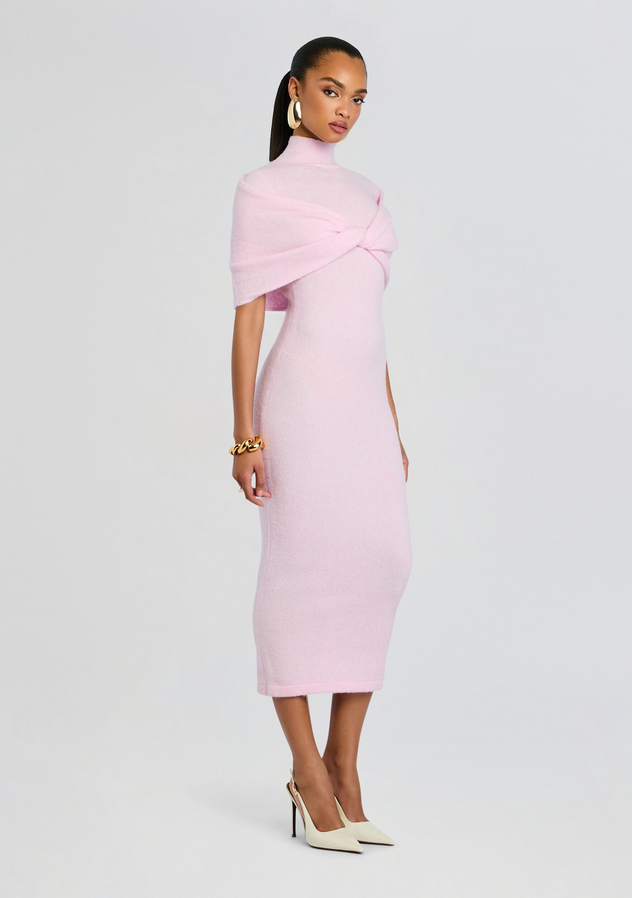 Wisteria Knit Midi Dress