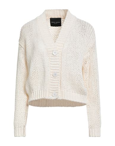 Woman Cardigan White Size S Cotton, Polyamide