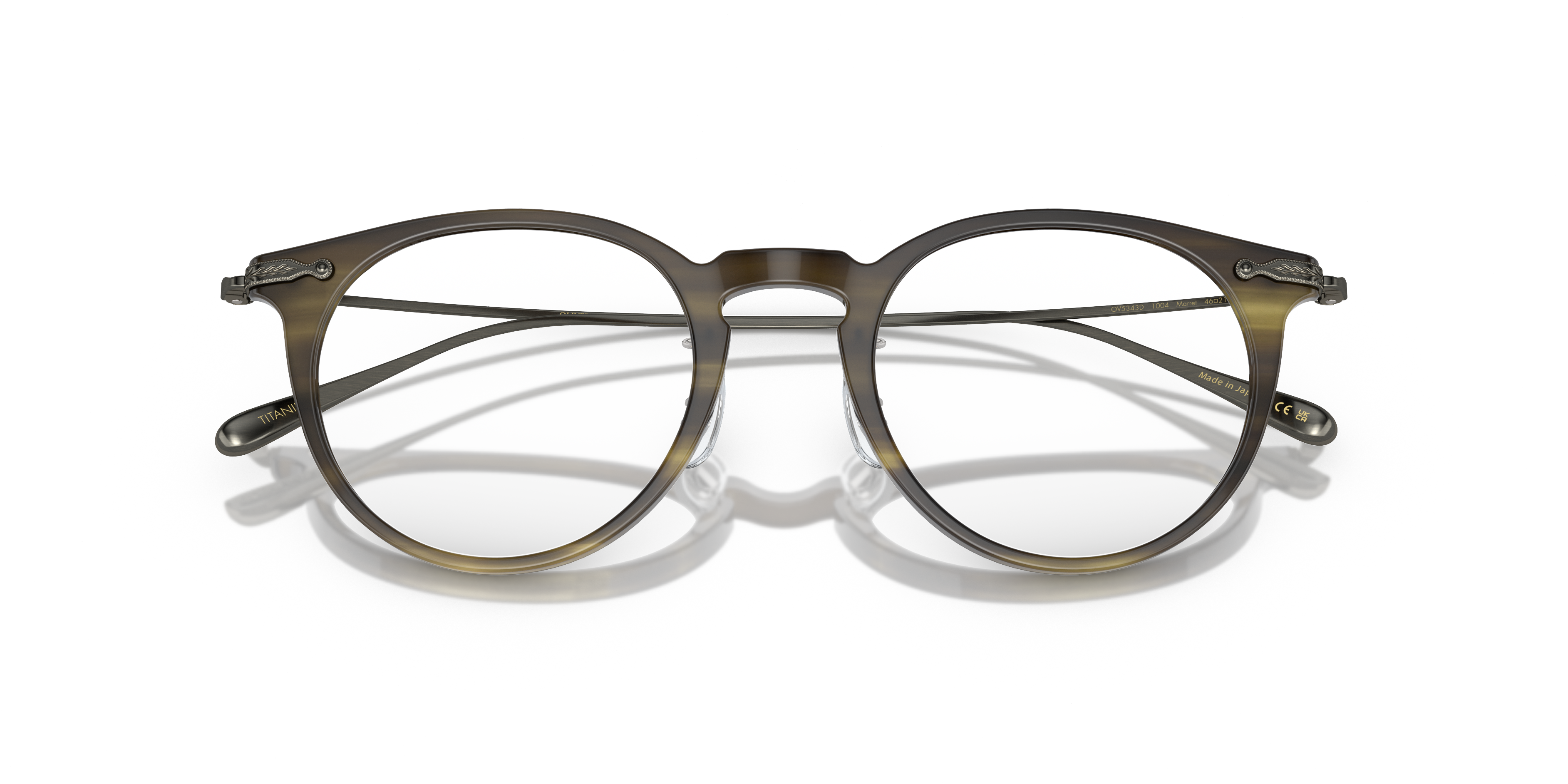 Oliver Peoples Unisex Oliver Peoples OV5343D MARRET 1004 Optical frames Acetate Green Transparent Pantos Norma