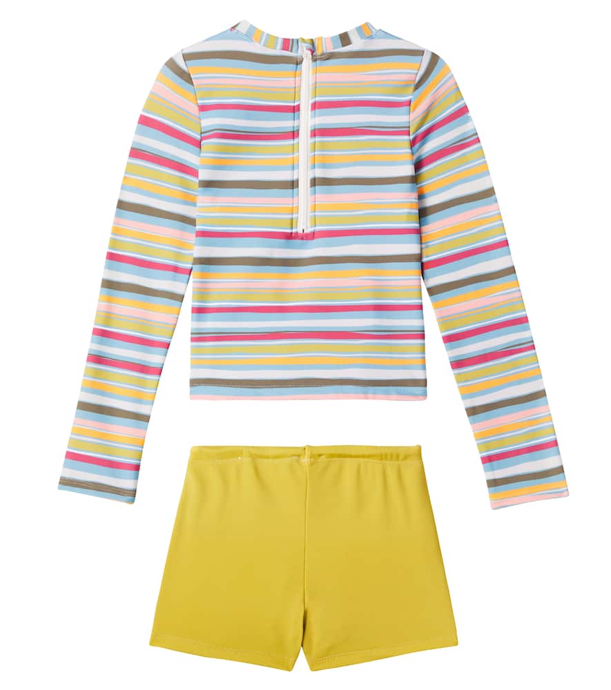 Louise Misha Agik rashguard top and swim trunks set