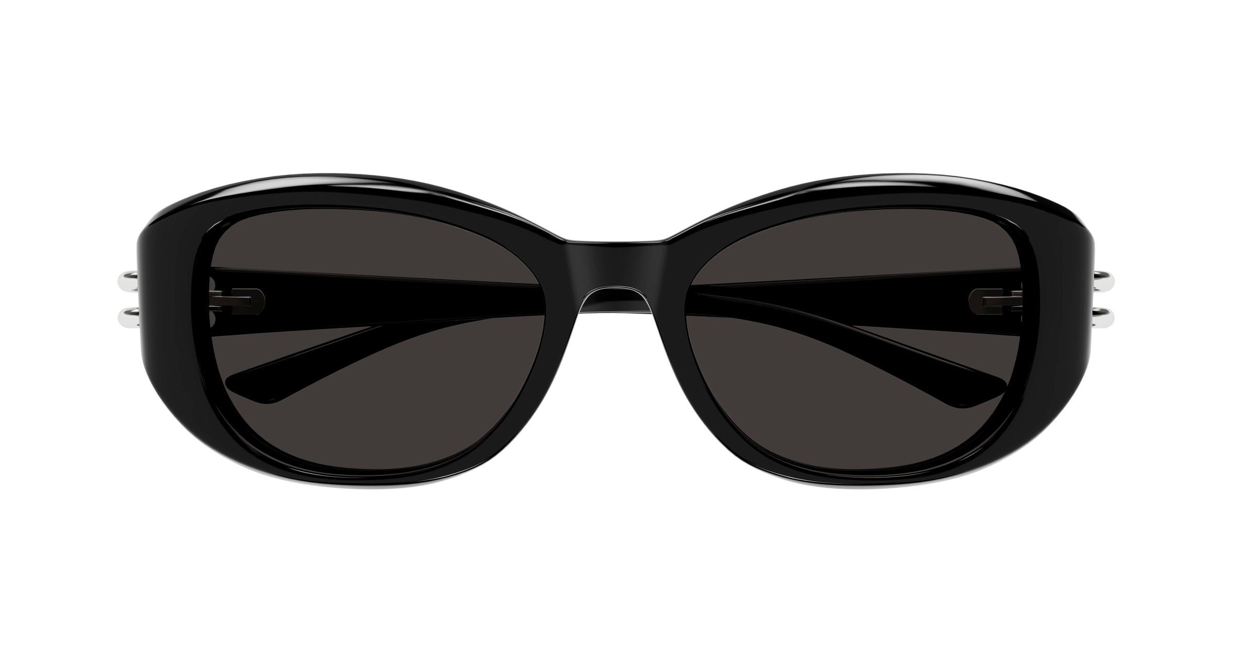 Alexander McQueen Woman Alexander McQueen AM0470SA 001 Sunglasses Acetate Black Grey Round