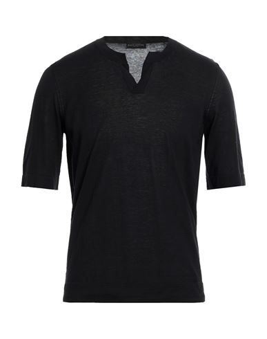 Man Sweater Black Size 42 Cotton