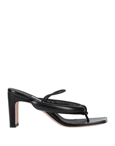 Kallistè Woman Thong sandal Black Size 7 Leather