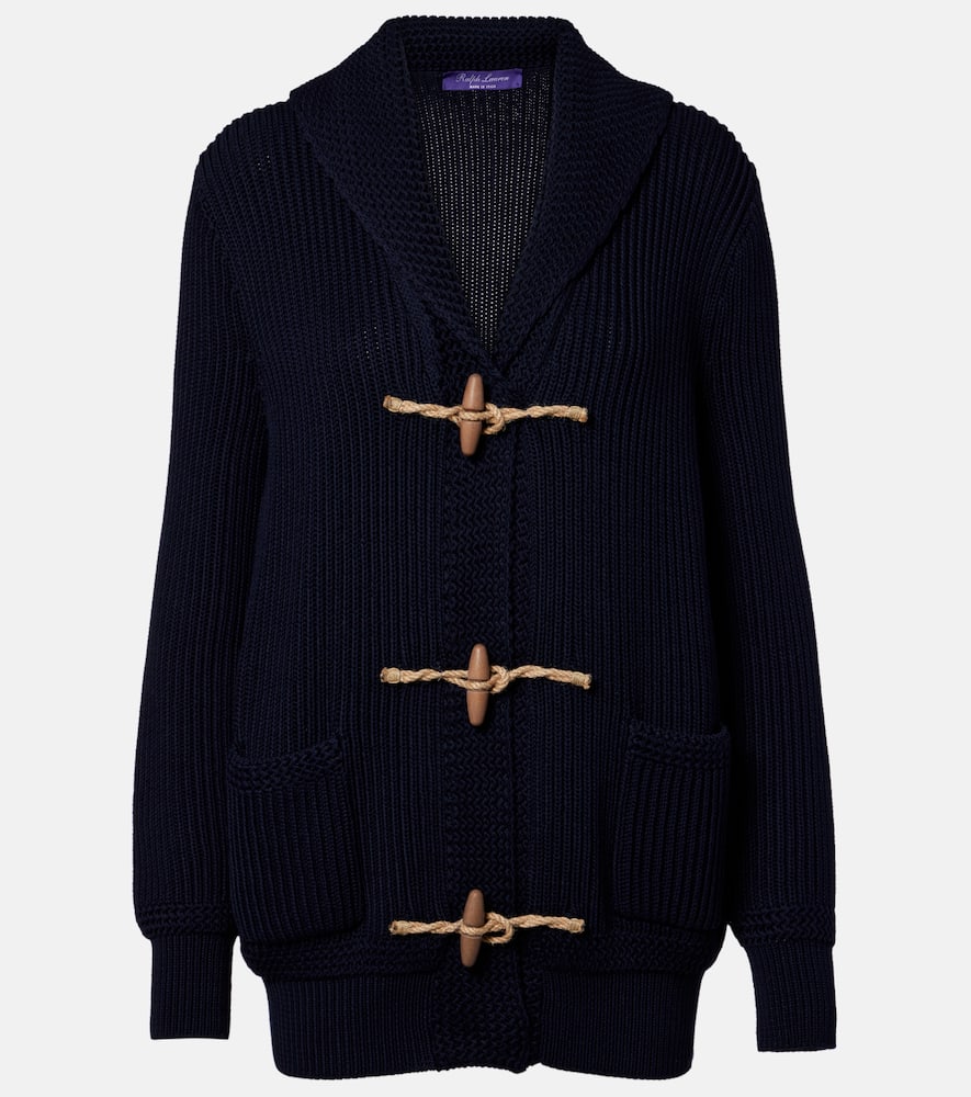 Cotton and silk cardigan