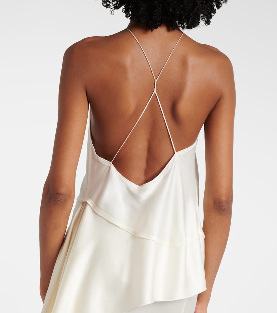 Gathered halterneck top