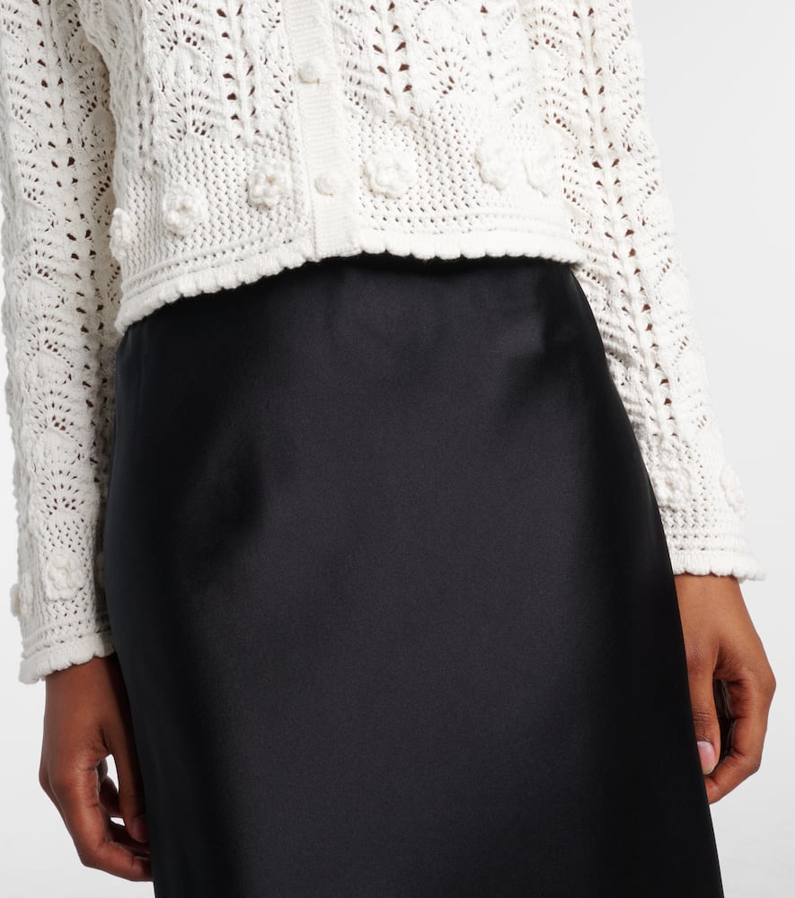 Kyra open-knit cotton cardigan