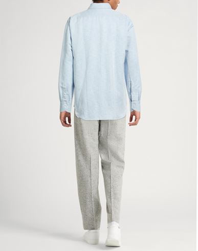 Man Shirt Light blue Size 15 ½ Linen, Cotton