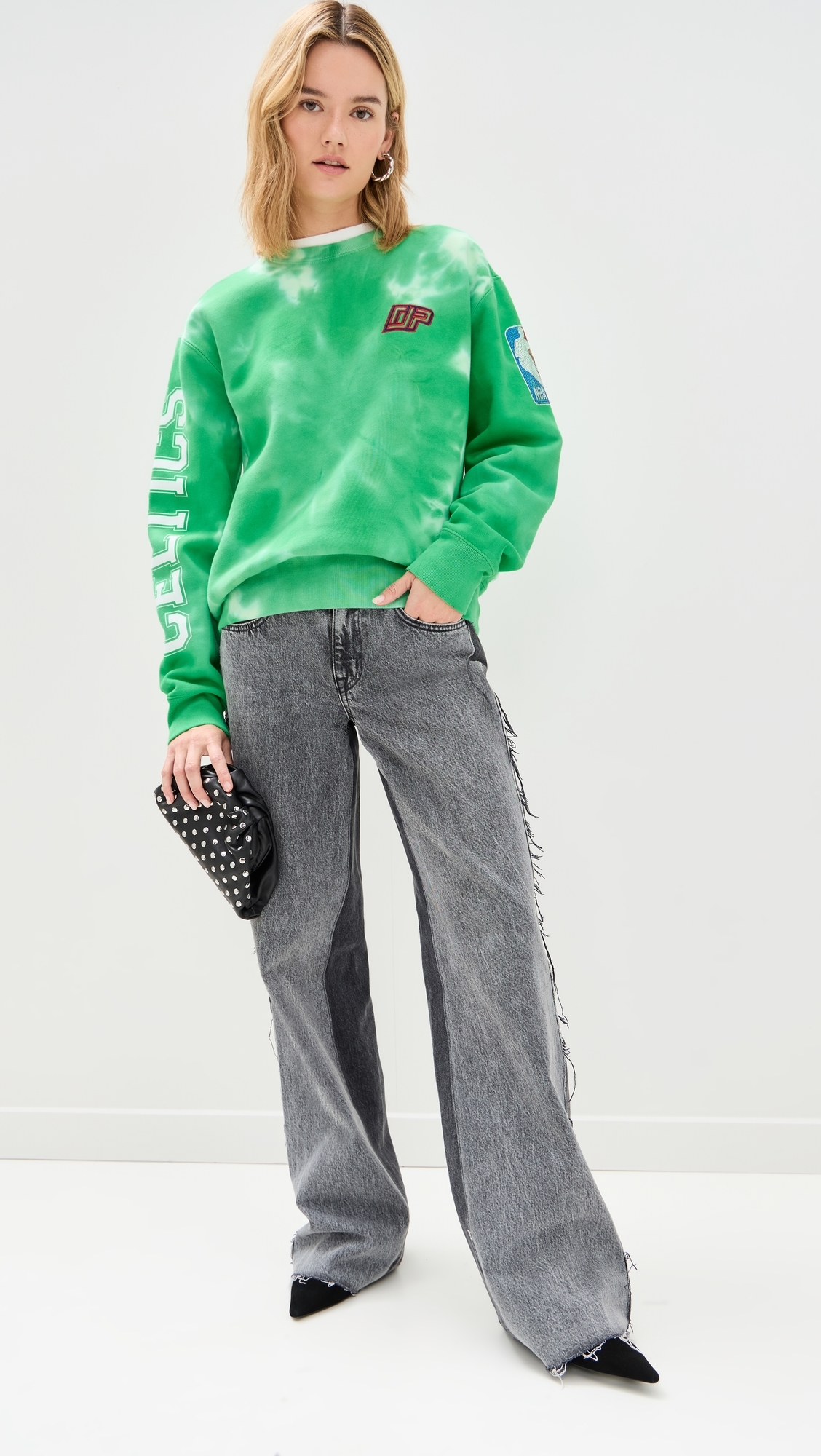 Celtcis Team Crew Sweatshirt Tie Dye
