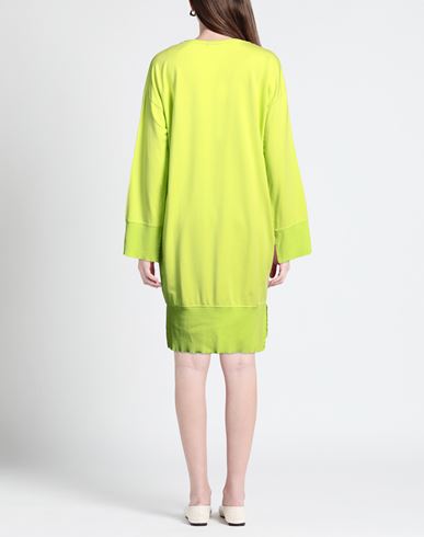 Woman Mini dress Lime green Size XS Cotton, Modal, Elastane