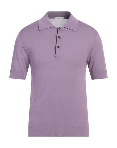 Pt Torino Man Sweater Lilac Size 44 Cotton, Silk