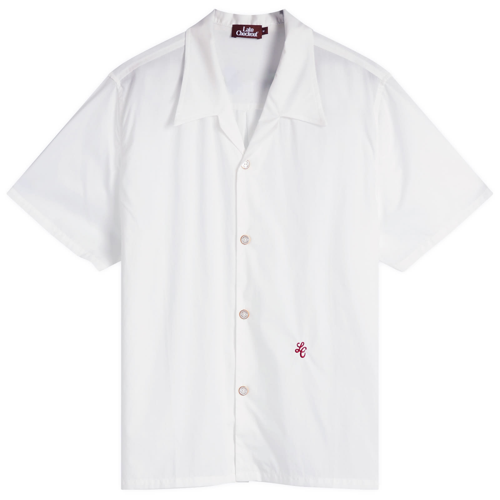 Late Checkout Men's Short Sleeve Shirt in Ice Blue