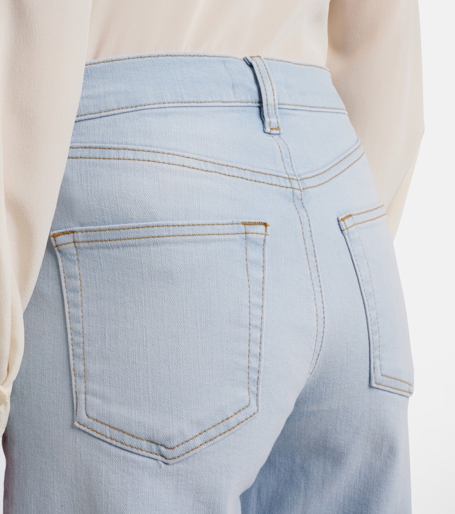 Anchor high-rise wide-leg jeans