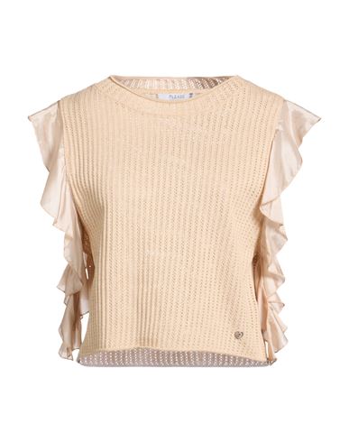 Woman Sweater Beige Size ONESIZE Cotton, Polyacrylic