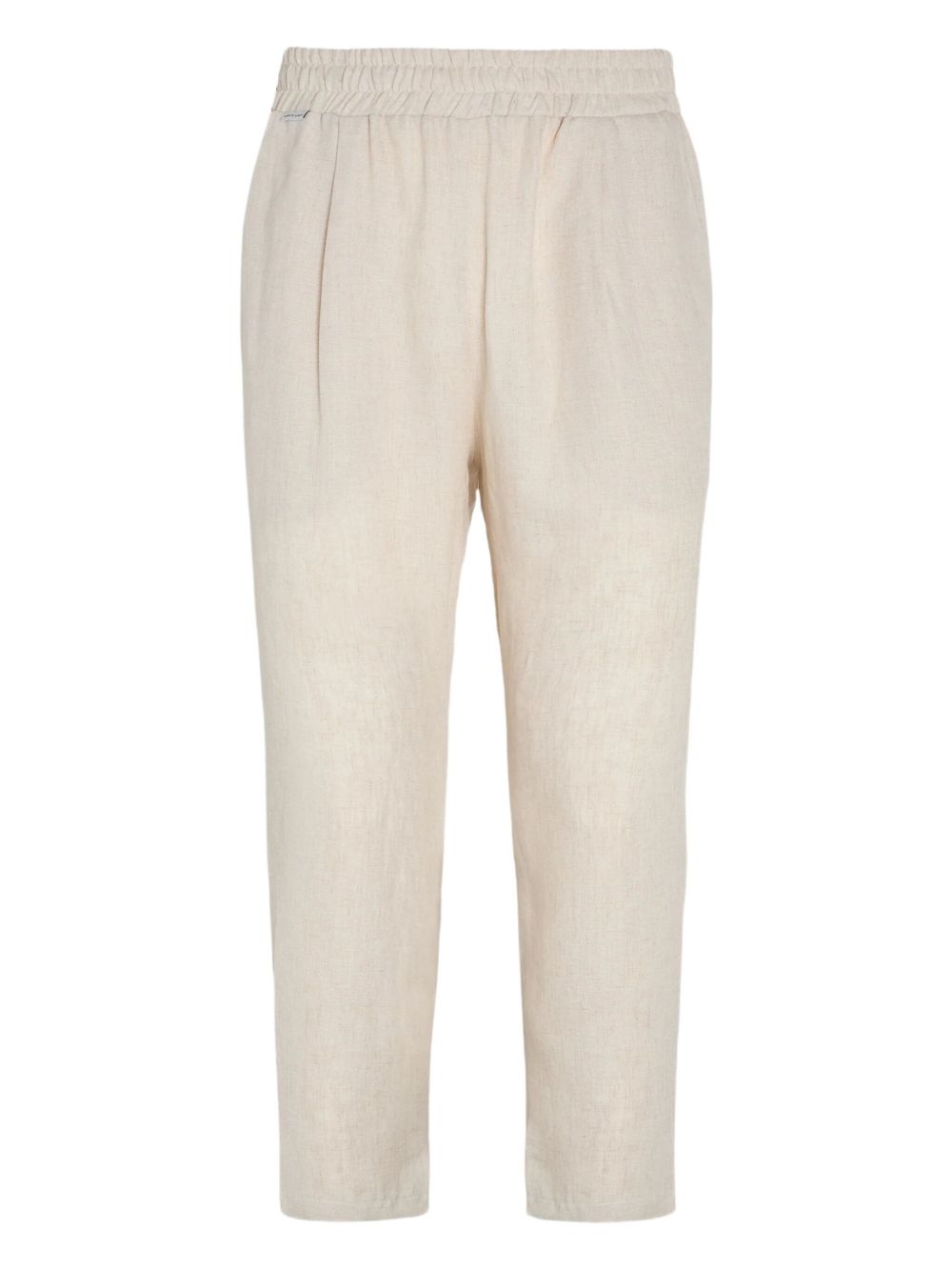 Elasticated-waist trousers - White