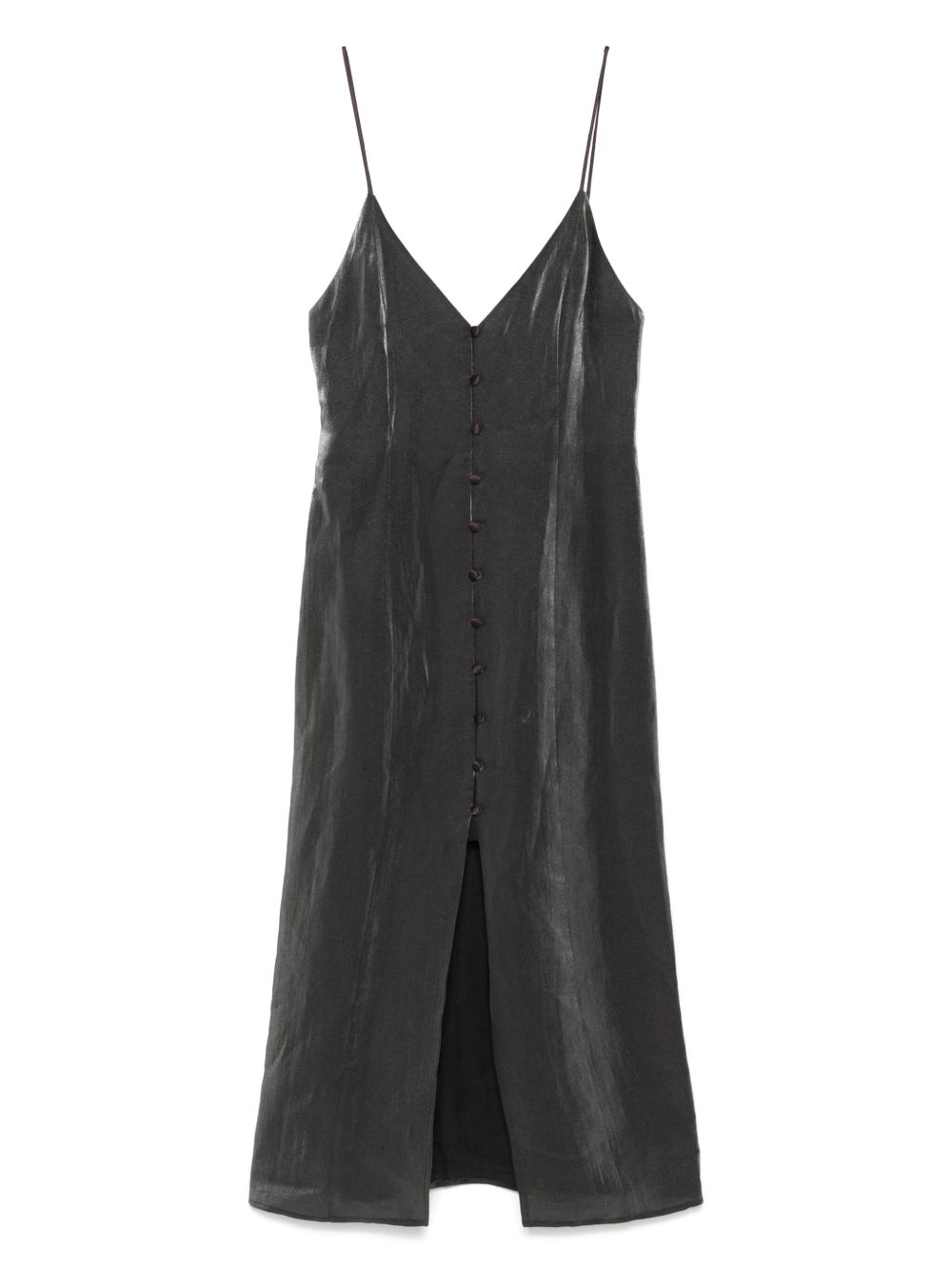 Alysi V-neck midi dress - Grey