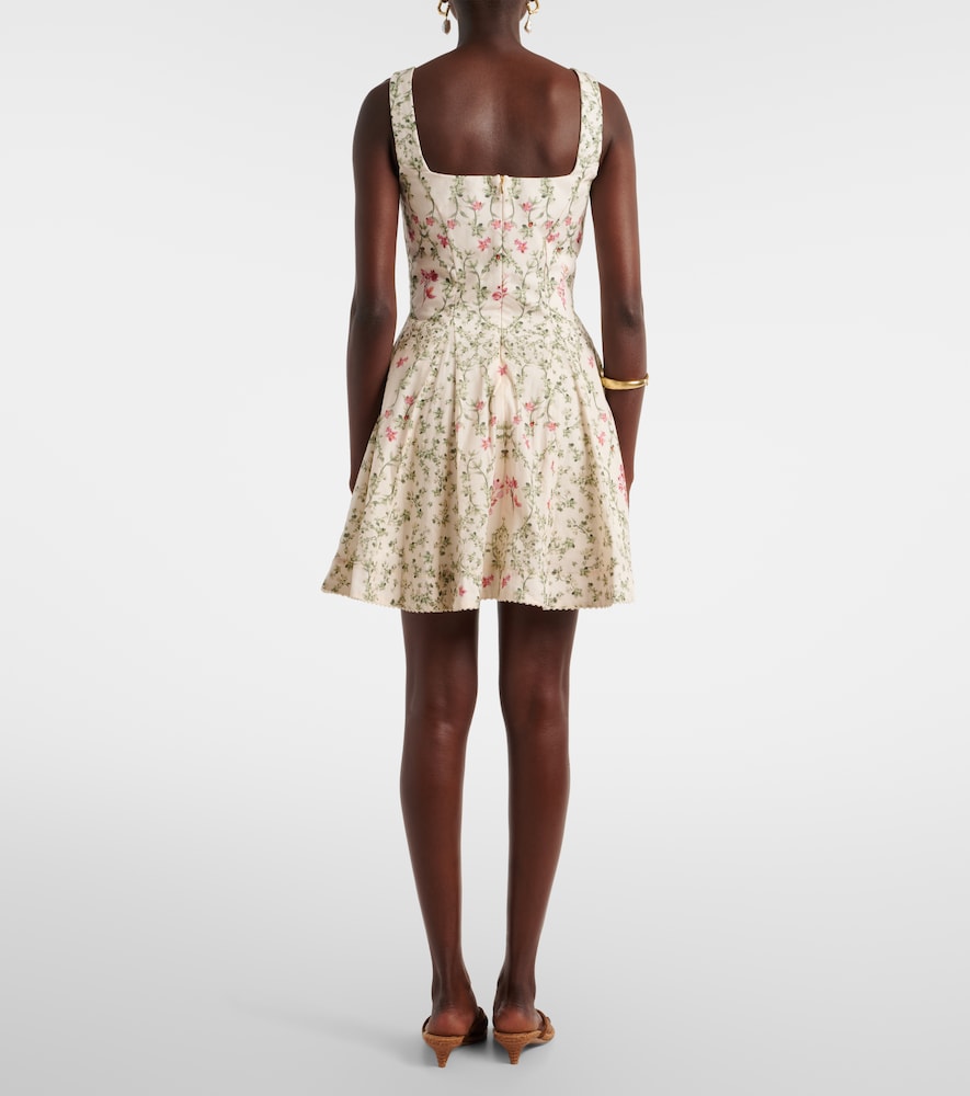 Agua floral cotton minidress