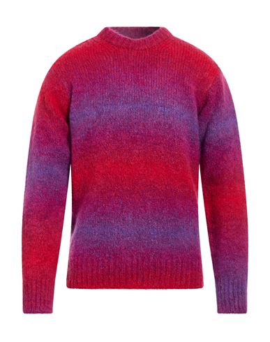 Man Sweater Purple Size 36 Baby alpaca wool, Nylon