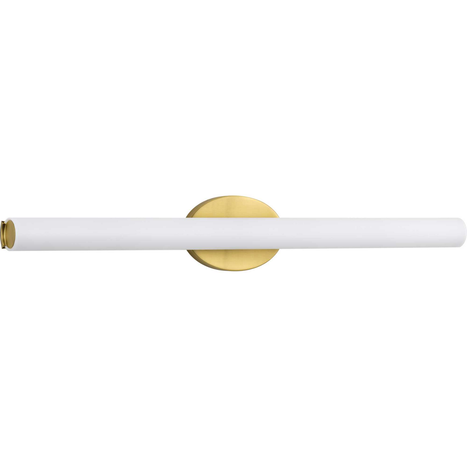 Satin Brass LED Linear Bath from the Parallel Led Collection