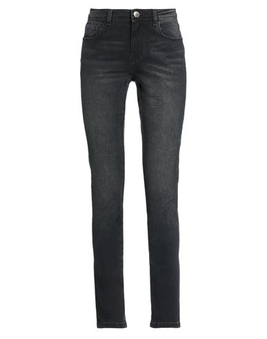 Woman Jeans Black Size 32 Cotton, Elastane