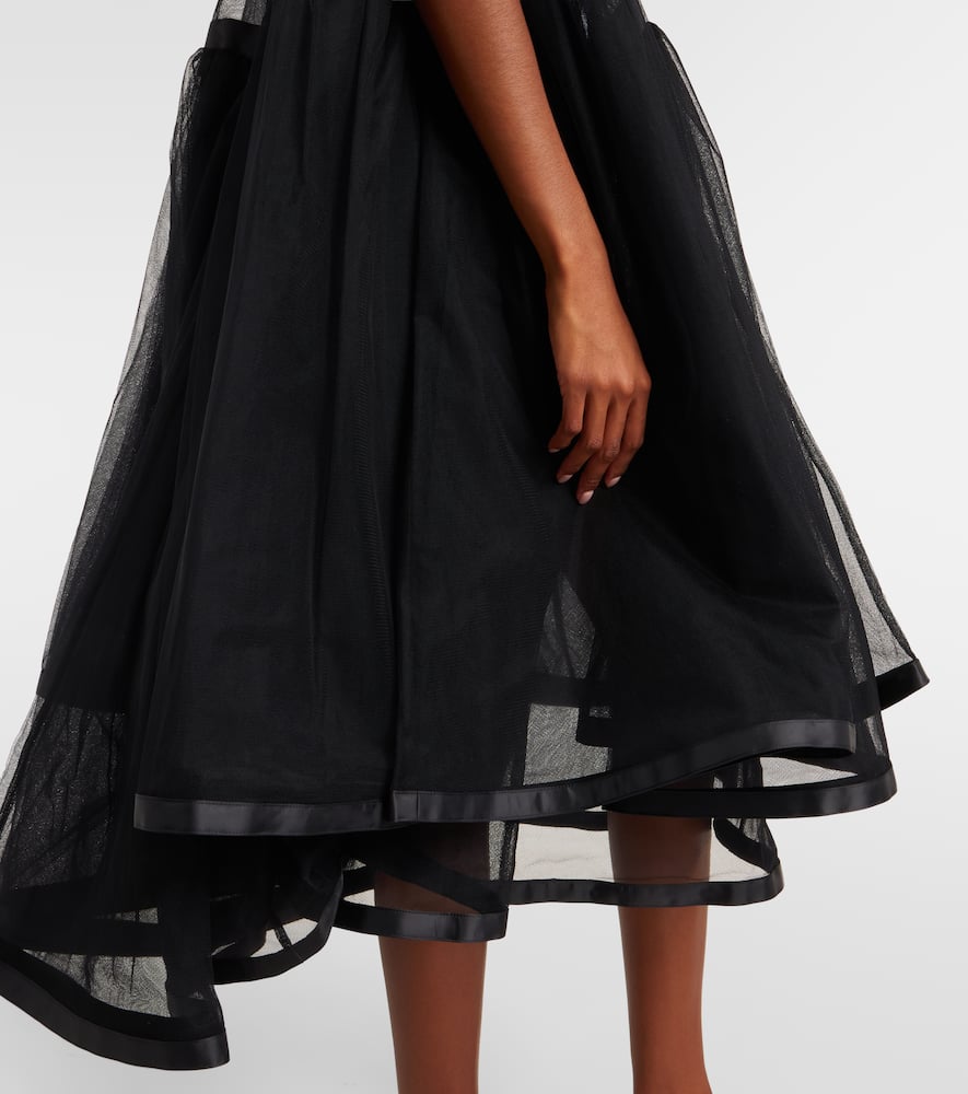 Tulle midi dress