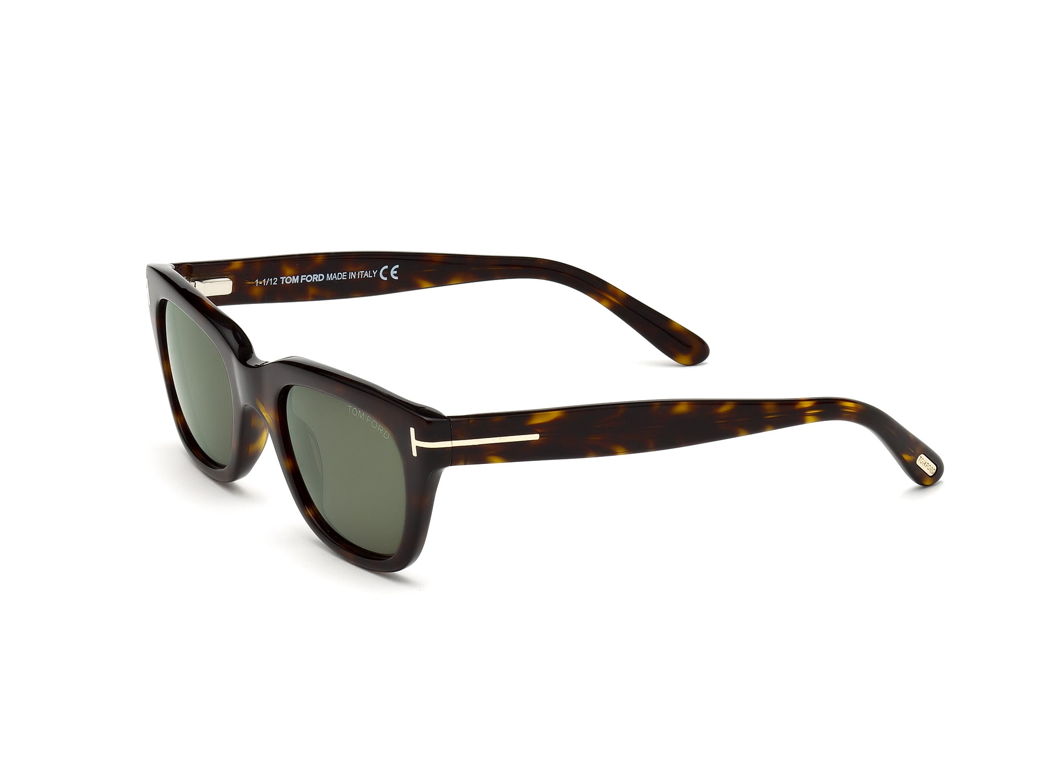 TOM FORD Man TOM FORD FT0237 SNOWDON 52N Sunglasses Acetate Havana Green Squared Norma