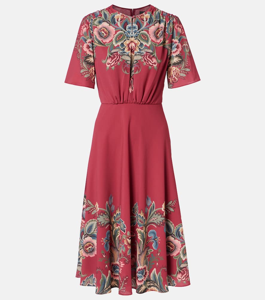 Paisley crêpe jersey maxi dress