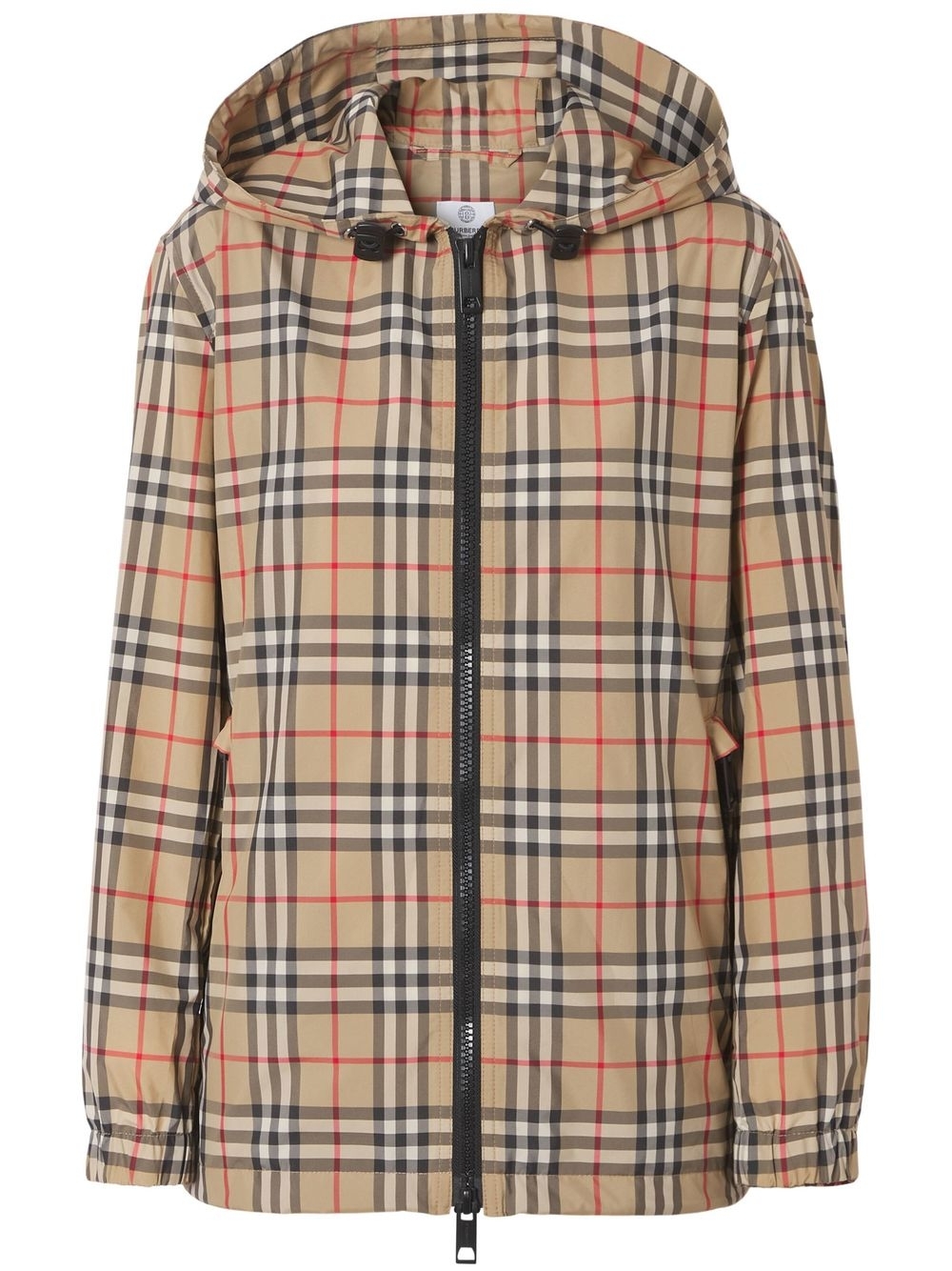Vintage Check hooded jacket - Neutrals