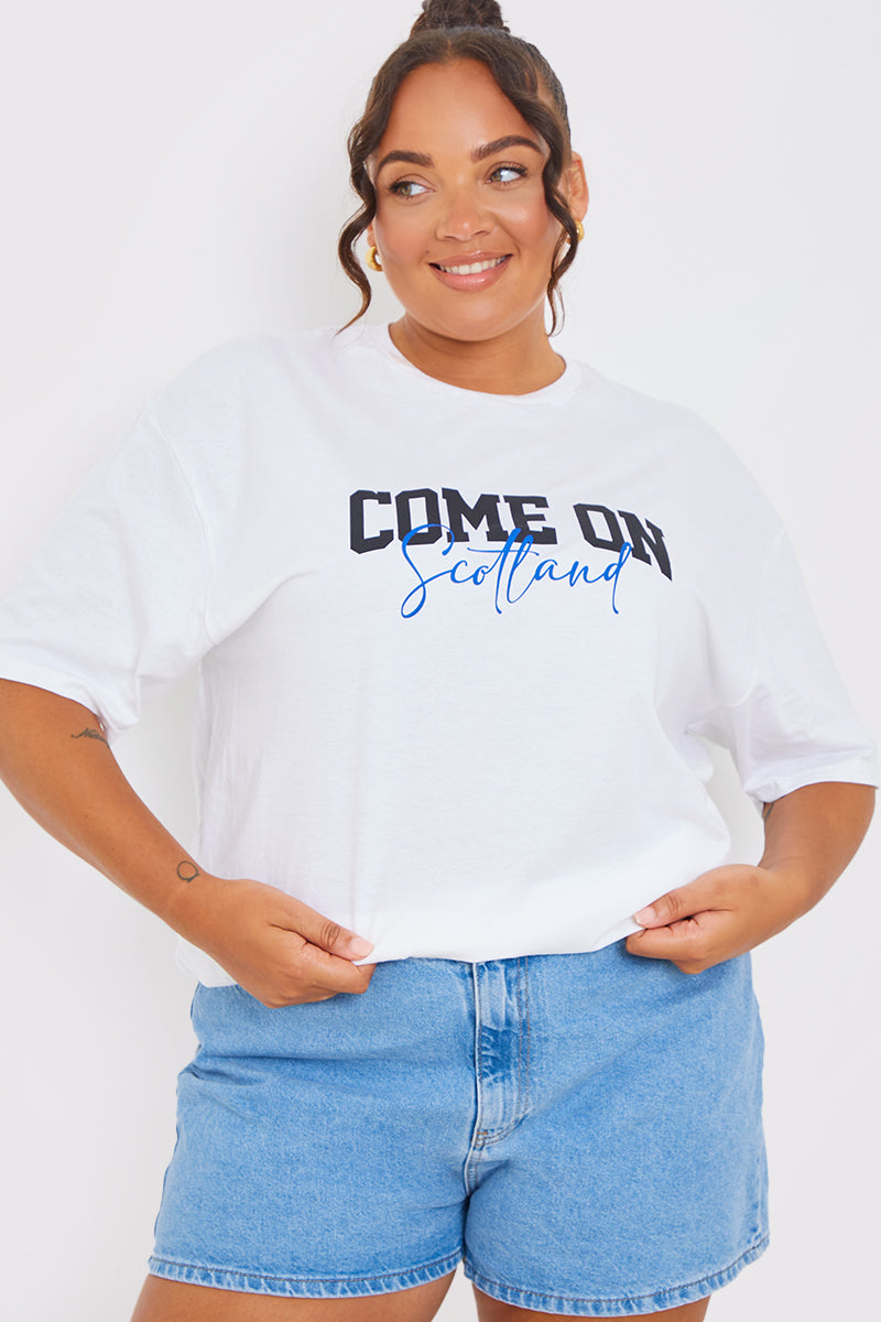 Come On Scotland' Slogan Football T-Shirt
