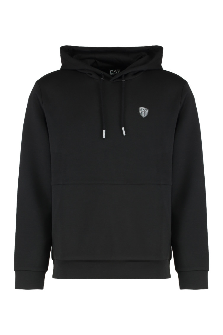 Black Technical fabric hoodie