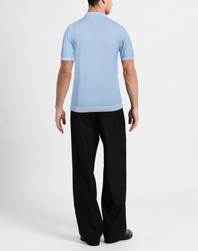 Man Sweater Sky blue Size XXL Cotton