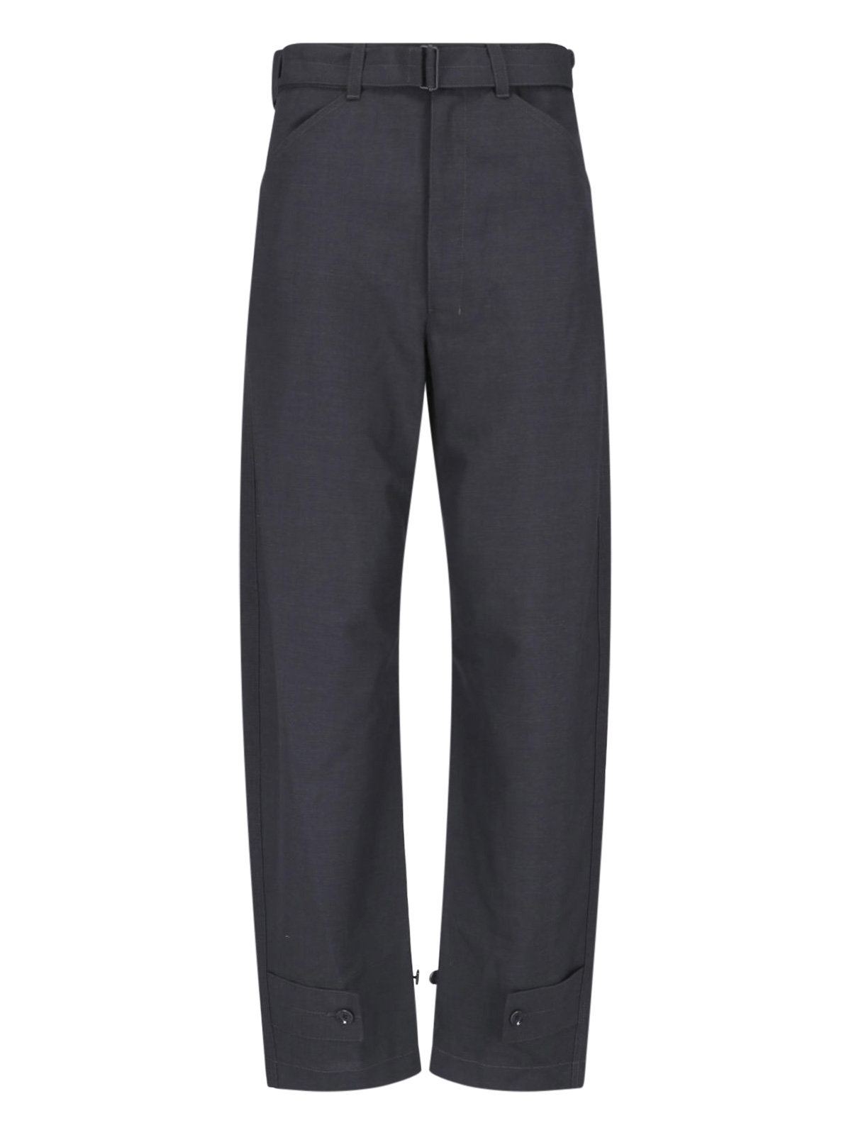 Lemaire - tailored pants with belt loops and pocket