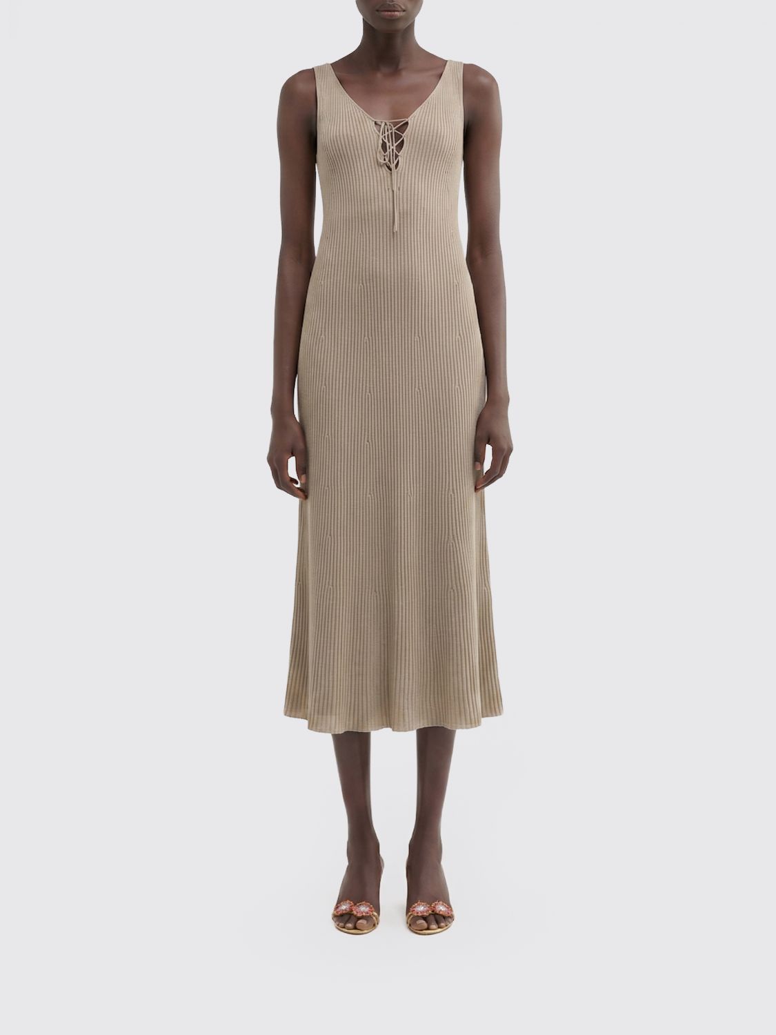 Dress Woman color Beige