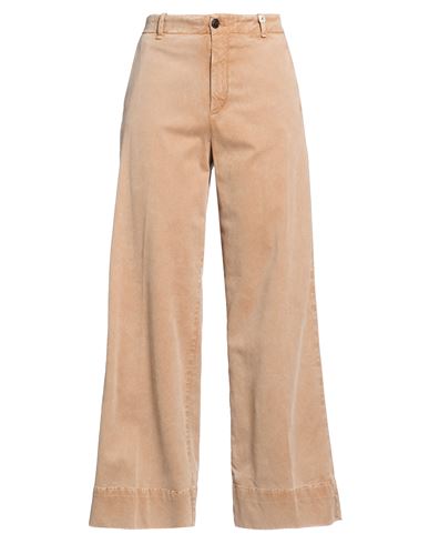 Woman Pants Camel Size 4 Modal, Cotton, Elastane