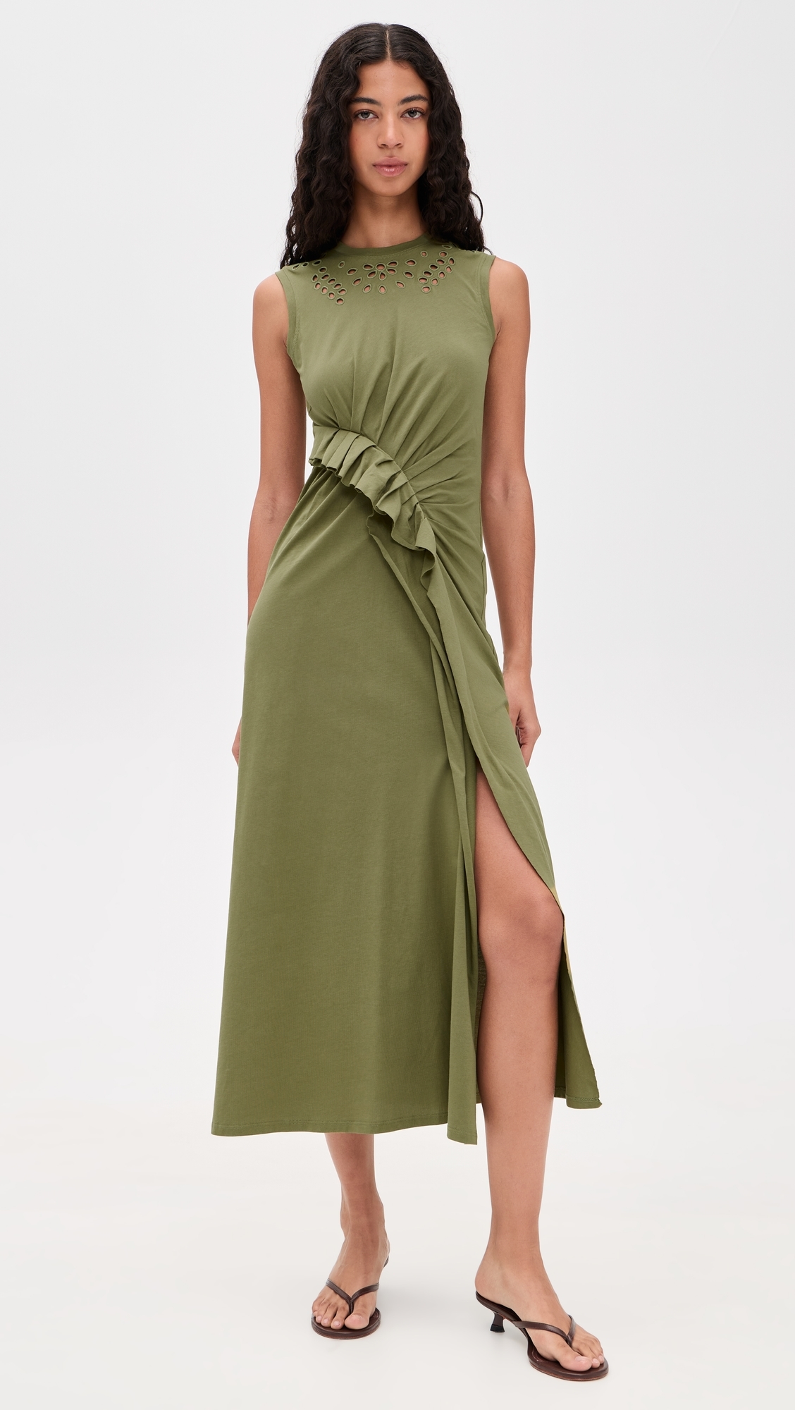 Jeune Cotton Dress Lichen