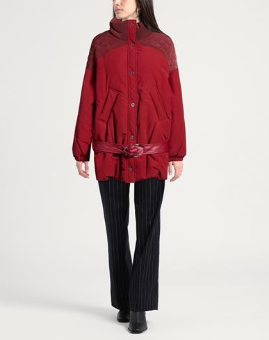 Woman Jacket Burgundy Size 0 Polyamide, Cotton