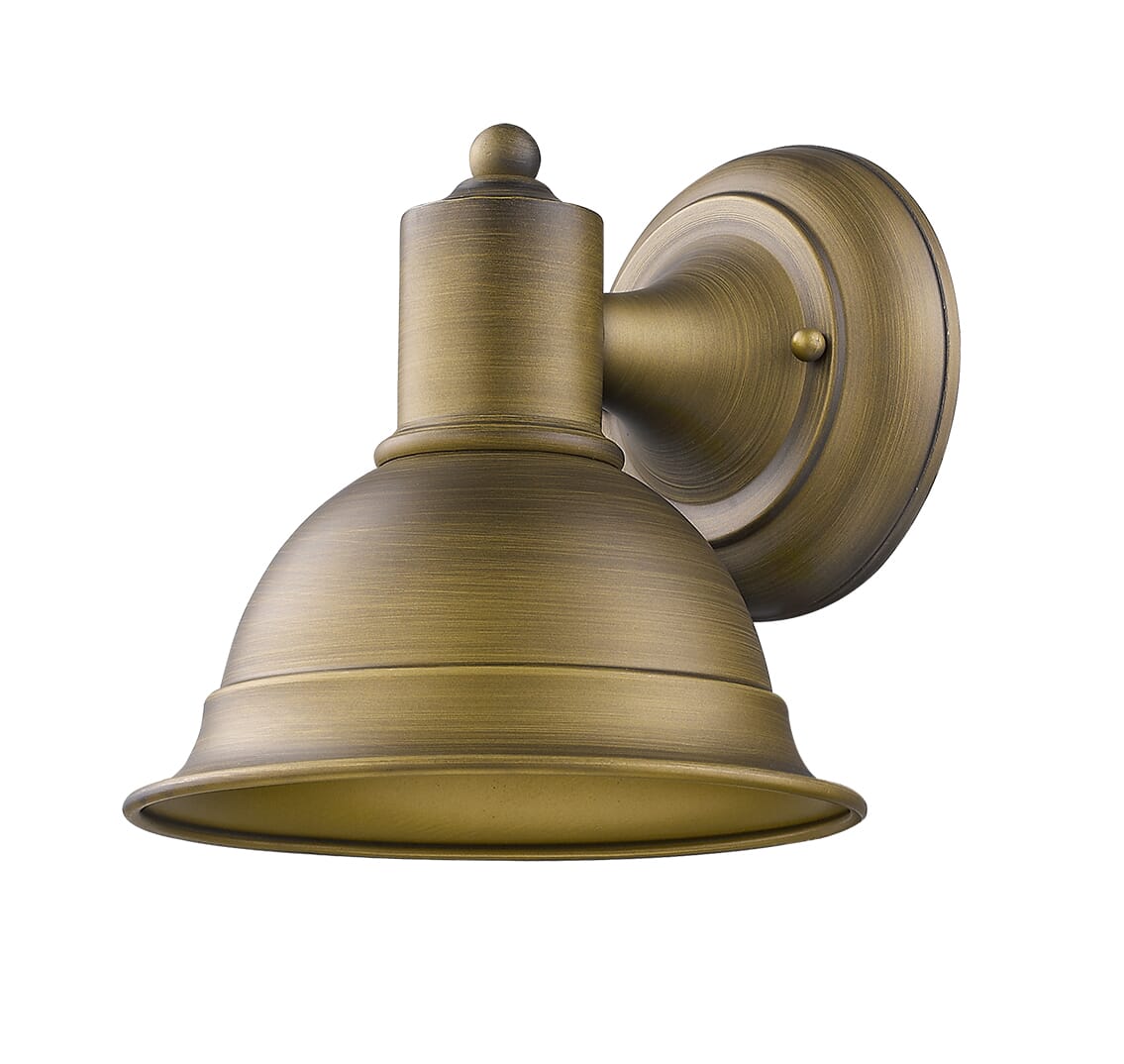 Raw Brass One Light Wall Sconce from the Colton Collection