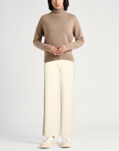 Woman Pants Ivory Size 6 Virgin Wool, Cashmere