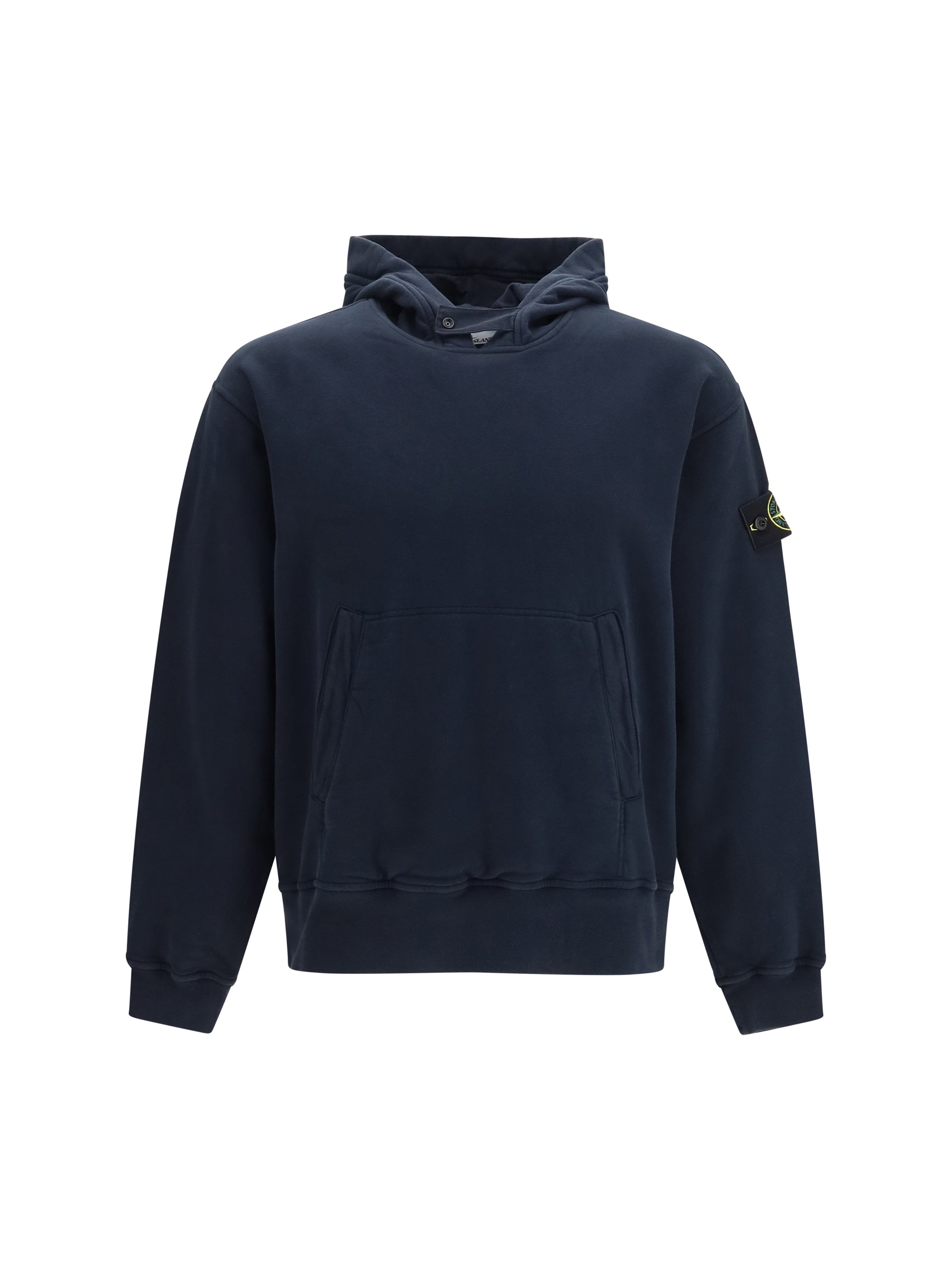 Cotton Hooded Hoodie — Navy