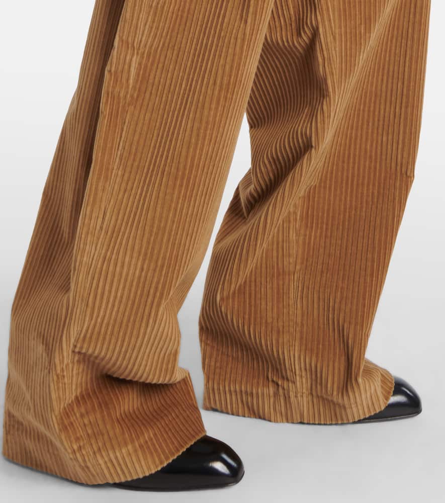 Pip cotton corduroy wide-leg pants
