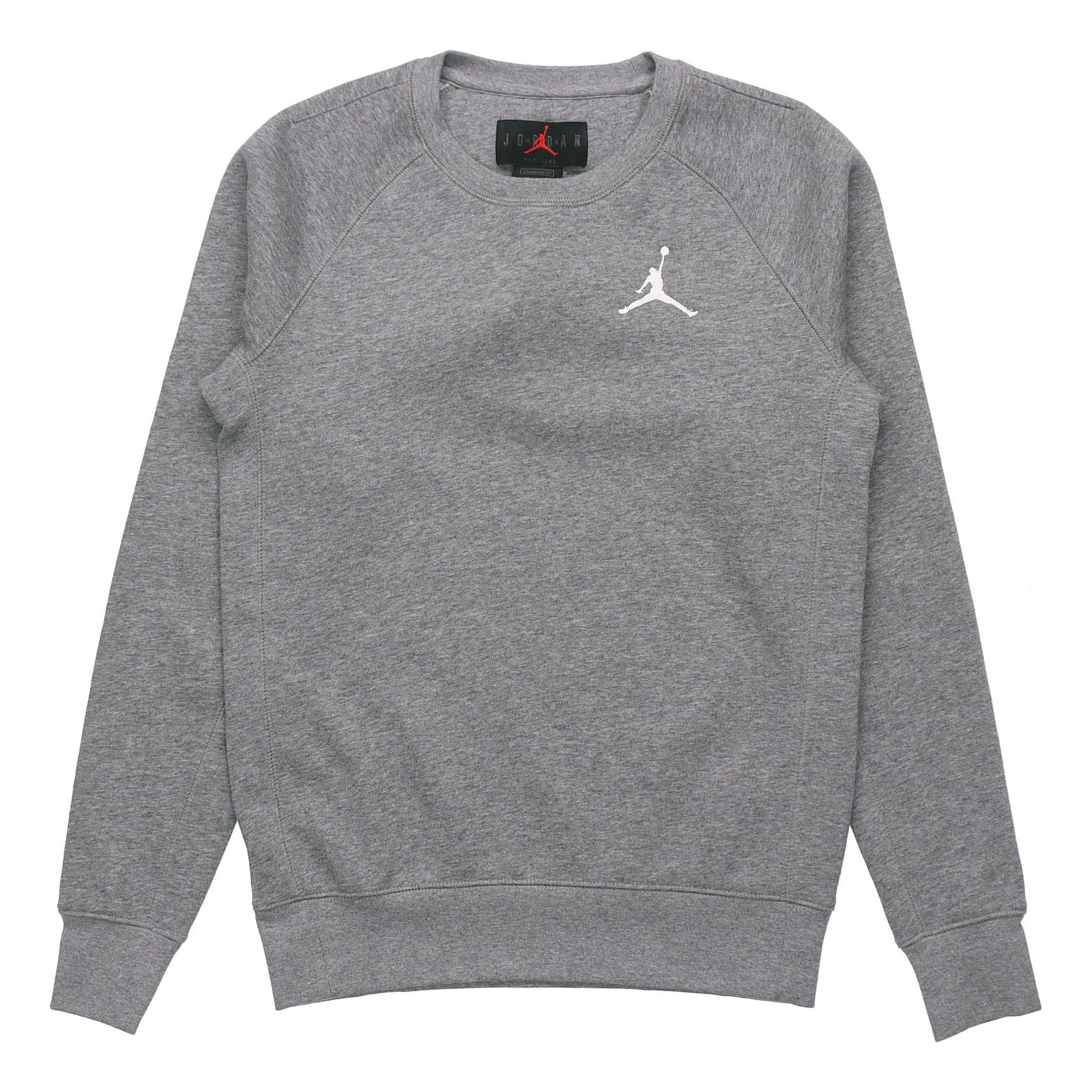 Air Fleece Lined Stay Warm Sports Round Neck Pullover Gray