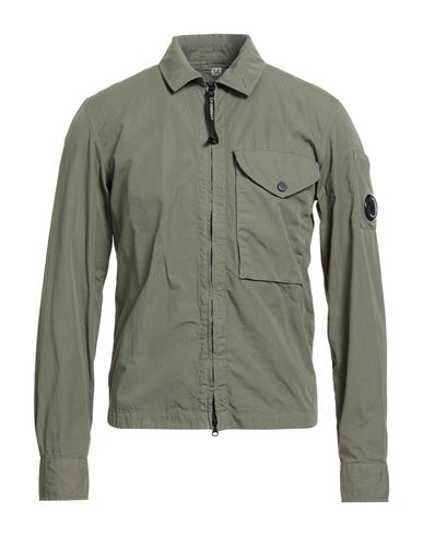 C. p. Company Man Shirt Military green Size 3XL Cotton