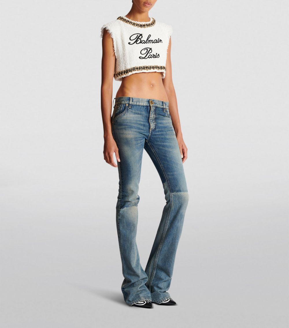 Low-Rise Bootcut Jeans