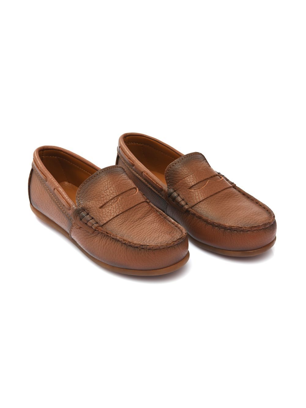 Leather penny loafers - Brown