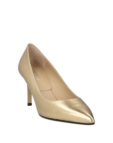 Woman Pumps Gold Size 9 Leather