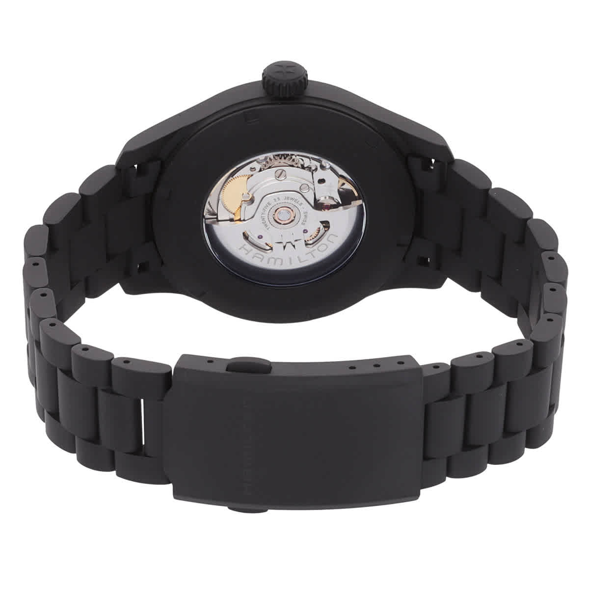 Khaki Field Titanium Automatic Black Dial Mens Watch H70665130