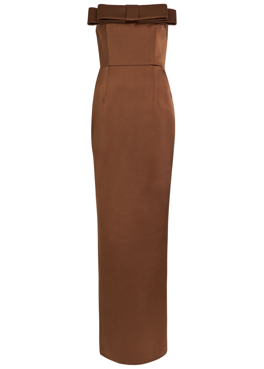 Sisu Strapless Satin Maxi Dress