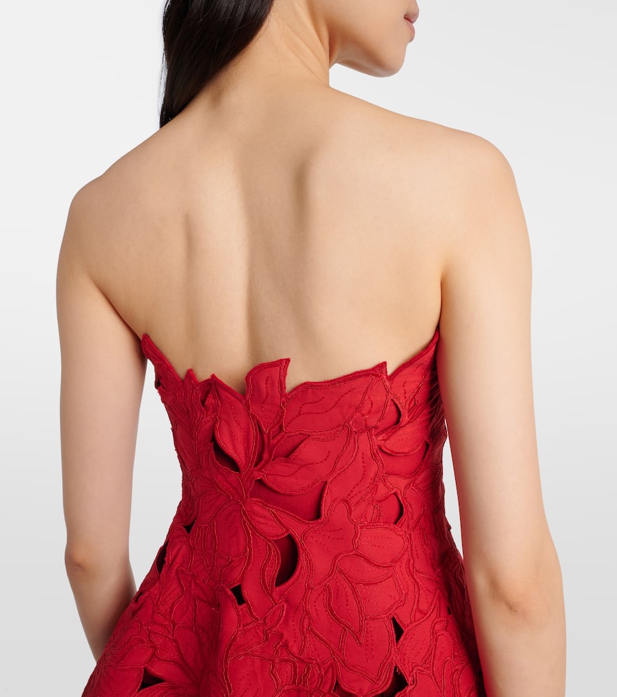 Audrey peplum lace midi dress
