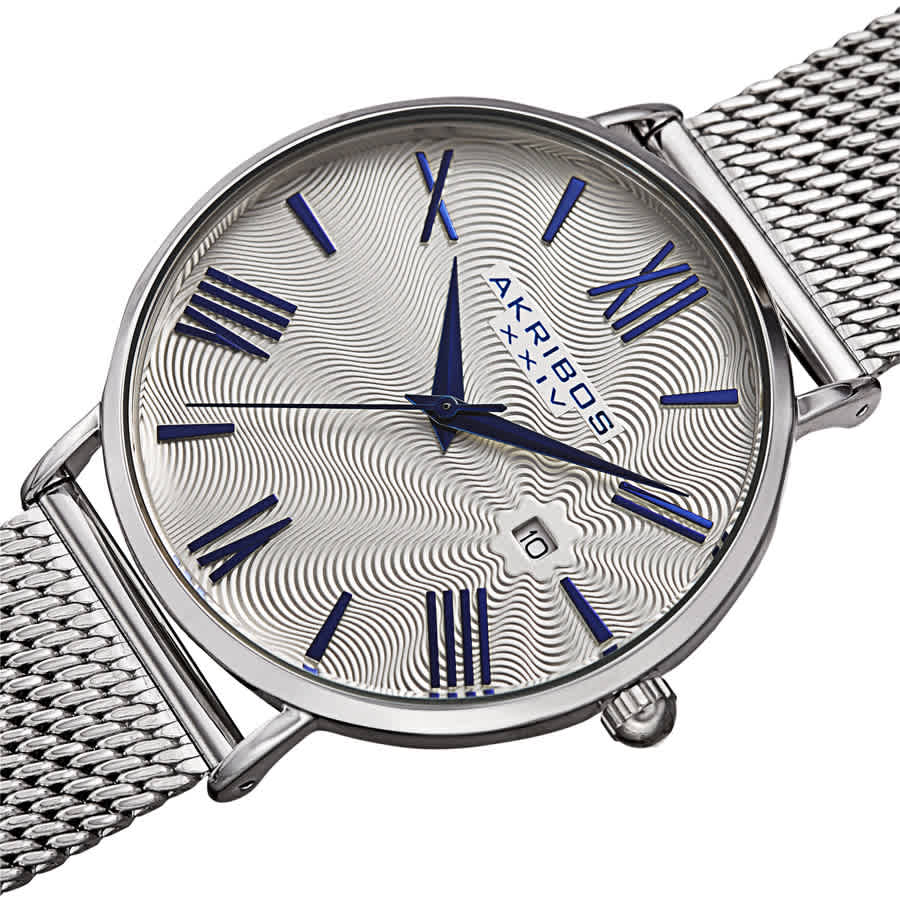Quartz Silver Dial Mens Watch AK1110SS