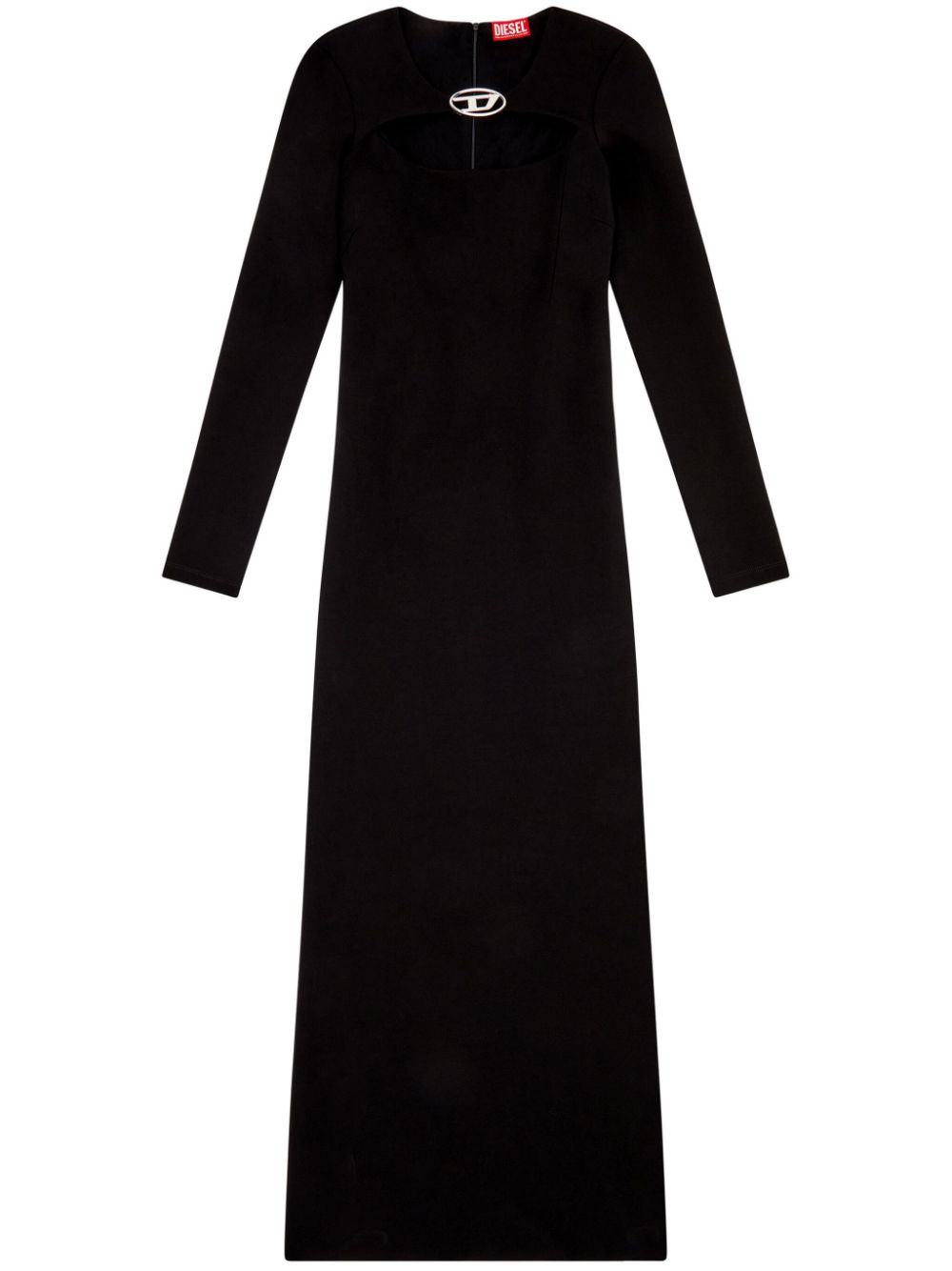 D-Ams logo-plaque dress - Black